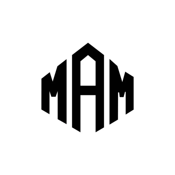 Mak Mak Logo Mak Letter Mak Polygon Mak Hexagon Mak — Stock Vector