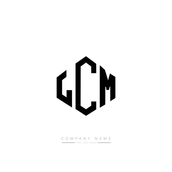 Lcm Lettera Iniziale Logo Modello Vettoriale — Vettoriale Stock