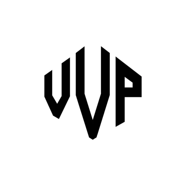 Vvp Letter Logo Ontwerp Met Polygon Vorm Vvp Polygon Kubus — Stockvector