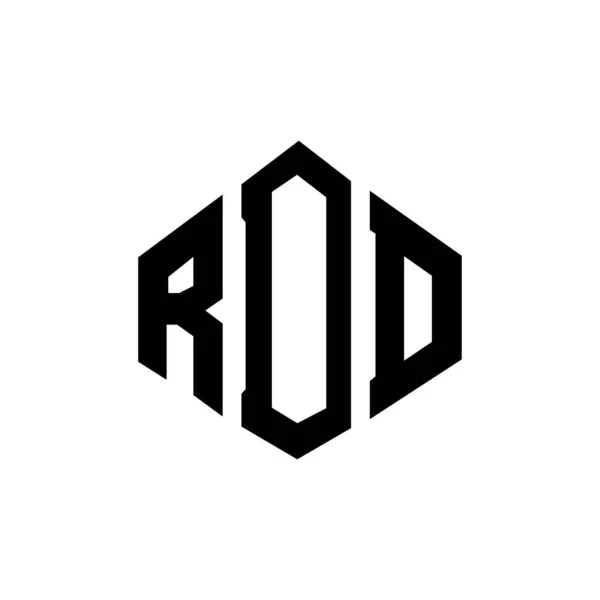 Rdd Letter Logo Design Polygon Shape Rdd Polygon Cube Shape — стоковый вектор