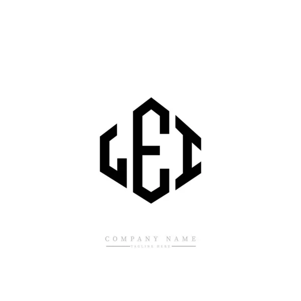 Lei Carta Logotipo Design Com Forma Polígono Design Logotipo Forma —  Vetores de Stock