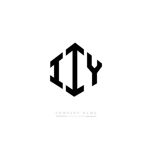 Iiy Bokstäver Ursprungliga Logotyp Mall Design Vektor — Stock vektor