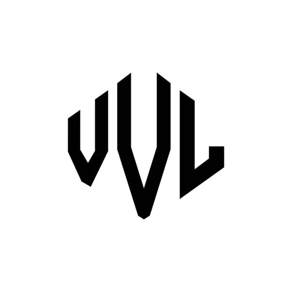 Vvl Letter Logo Design Polygon Shape Vvl Polygon Cube Shape — 스톡 벡터