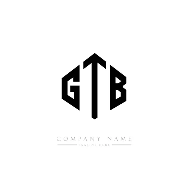 Gtb Litery Początkowe Logo Szablon Wektor Projektu — Wektor stockowy