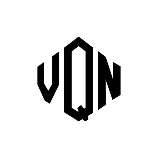Vqn Letter Logo Ontwerp Met Polygon Vorm Vqn Polygon Kubus — Stockvector