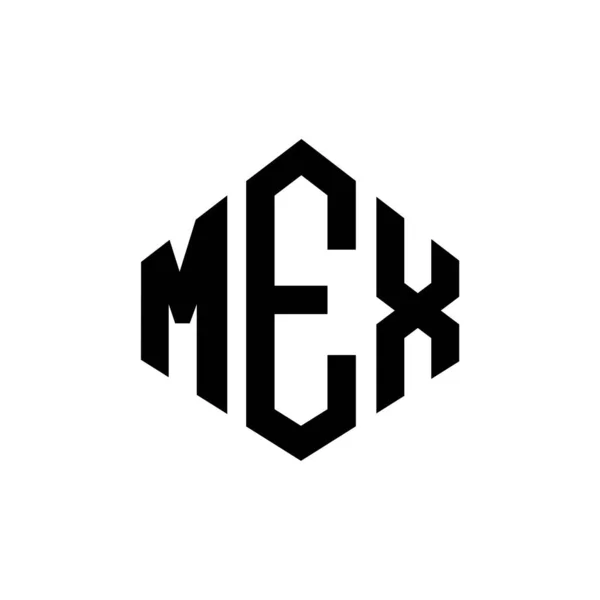 Дизайн Логотипа Mex Многоугольной Формой Многоугольник Mex Дизайн Логотипа Форме — стоковый вектор