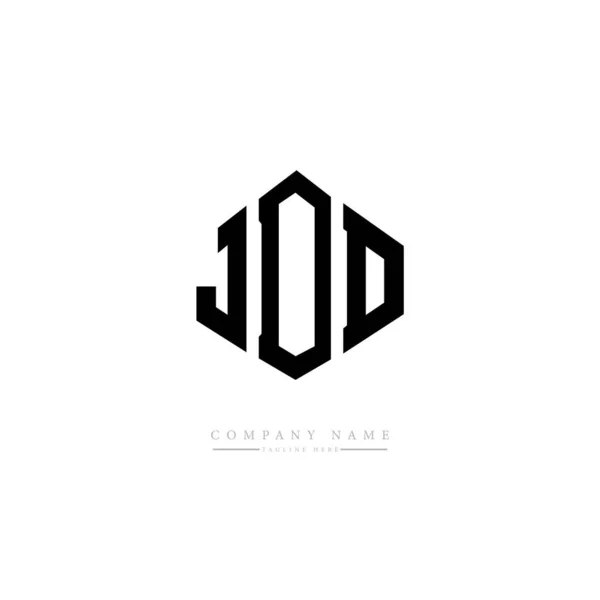 Дизайн Логотипу Літери Jdd Формою Багатокутника Дизайн Логотипу Багатокутника Кубика — стоковий вектор