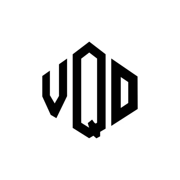 Vqo Letter Logo Design Polygon Shape Vqo Polygon Cube Shape — Διανυσματικό Αρχείο