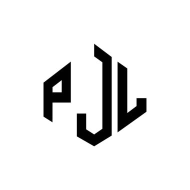 PJL letter logo design with polygon shape. PJL polygon and cube shape logo design. PJL hexagon vector logo template white and black colors. PJL monogram, business and real estate logo.