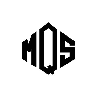 MQS letter logo design with polygon shape. MQS polygon and cube shape logo design. MQS hexagon vector logo template white and black colors. MQS monogram, business and real estate logo.