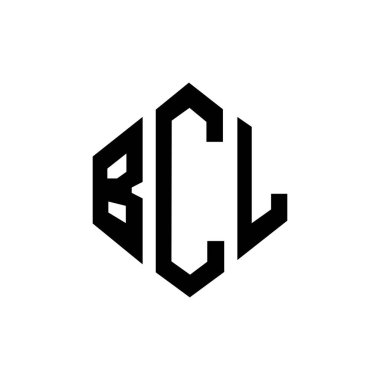 Çokgen şekilli BCL harf logosu tasarımı. BCL çokgen ve küp şeklinde logo tasarımı. BCL altıgen vektör logo şablonu beyaz ve siyah renkler. BCL monogramı, iş ve emlak logosu.