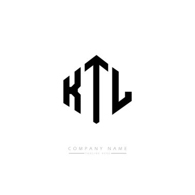 KTL harfleri logo tasarımı vektör çizimi