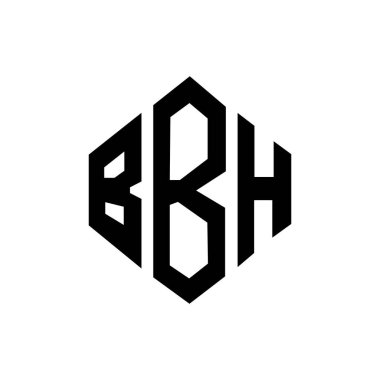 BBH letter logo design with polygon shape. BBH polygon and cube shape logo design. BBH hexagon vector logo template white and black colors. BBH monogram, business and real estate logo.