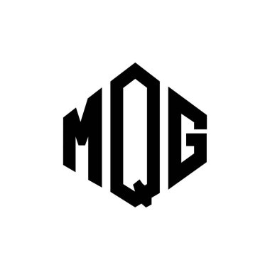 MQG letter logo design with polygon shape. MQG polygon and cube shape logo design. MQG hexagon vector logo template white and black colors. MQG monogram, business and real estate logo.