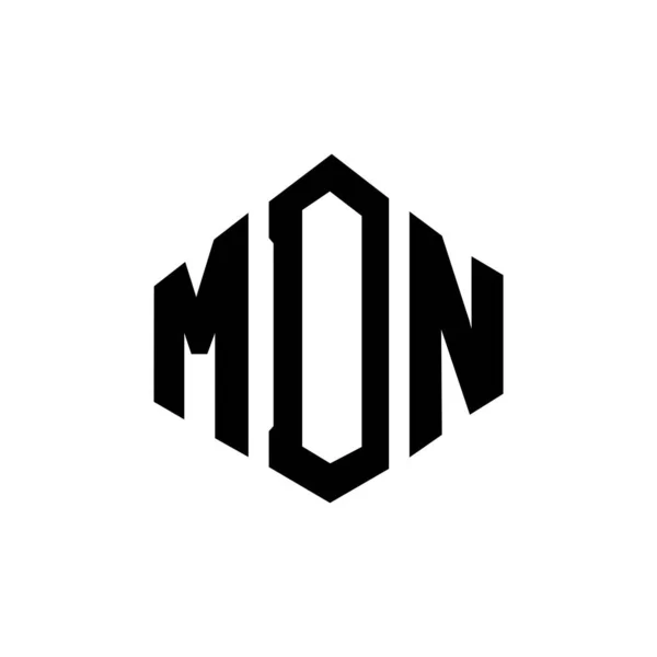 Logo Logo Mdn Dengan Bentuk Poligon Poligon Mdn Dan Bentuk - Stok Vektor