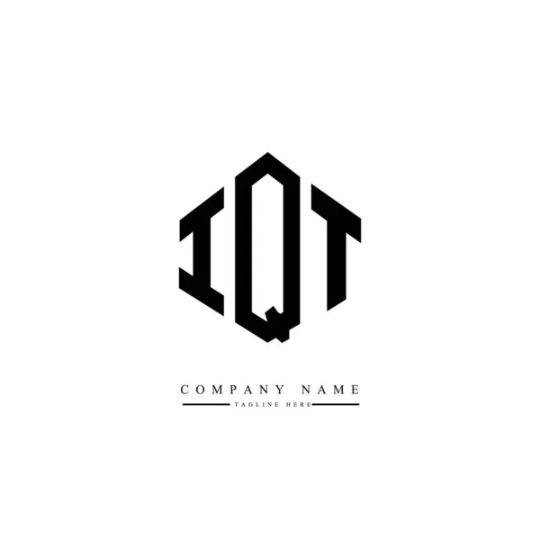 Iqt Harfleri Logo Tasarımı Vektör Çizimi — Stok Vektör