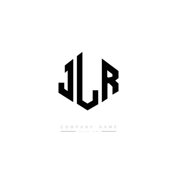 Jlr Letter Logo Design Polygon Shape Jlr Polygon Cube Shape — Stockový vektor