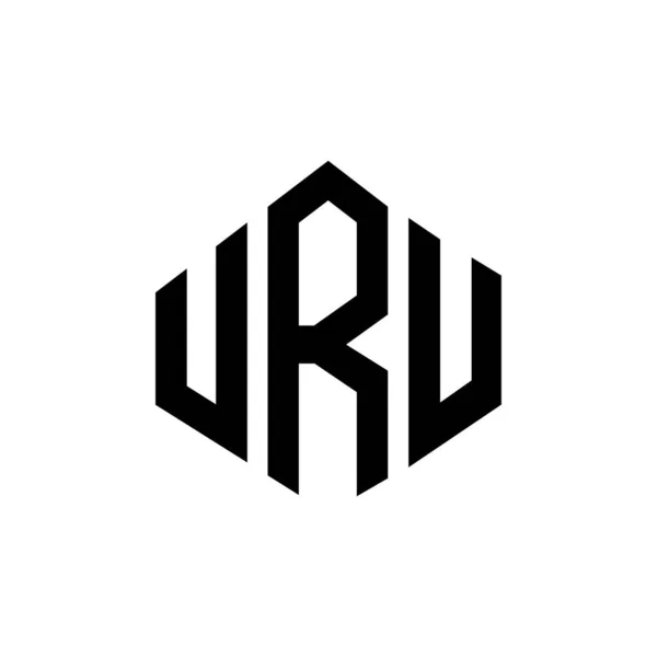 Uru 디자인 다각형 Uru 폴리곤 정육면체 디자인 Uru 헥사곤 주형은 — 스톡 벡터