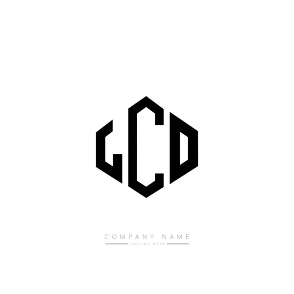 Lco Γράμματα Λογότυπο Σχεδιασμό Διανυσματική Απεικόνιση — Διανυσματικό Αρχείο
