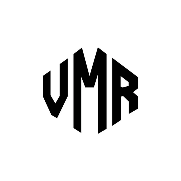 Vmr 디자인 다각형 Vmr 폴리곤 정육면체 디자인 Vmr 육각형 템플릿은 — 스톡 벡터