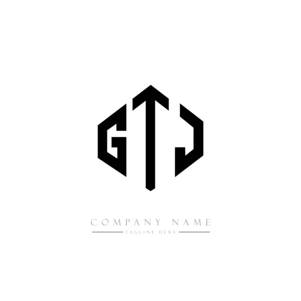 Gtj Letters Logo Design Vector Illustration — Stock Vector