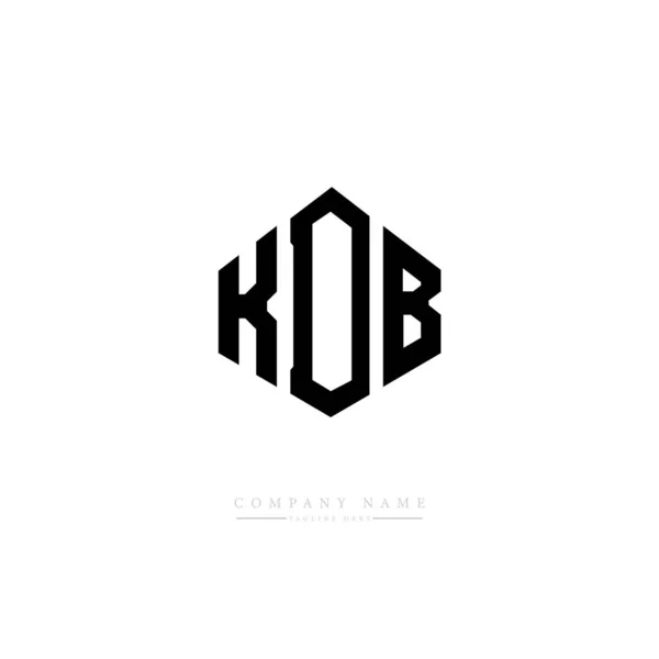 Kdb Letters Logo Design Vector Illustration — Stock Vector