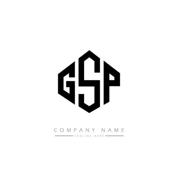 Illustration Vectorielle Conception Logo Lettres Gsp — Image vectorielle