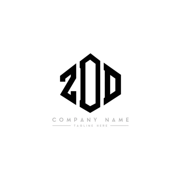 Zdd Letter Logo Design Polygon Shape Zdd Polygon Cube Shape — Stock Vector