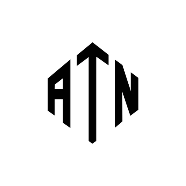 Ato Ato Logo Ato Buchstabe Ato Polygon Ato Sechseck Ato — Stockvektor
