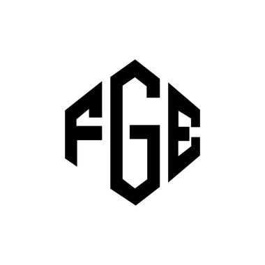 FGE letter logo design with polygon shape. FGE polygon and cube shape logo design. FGE hexagon vector logo template white and black colors. FGE monogram, business and real estate logo.FGE letter logo design with polygon shape. FGE polygon and cube sh