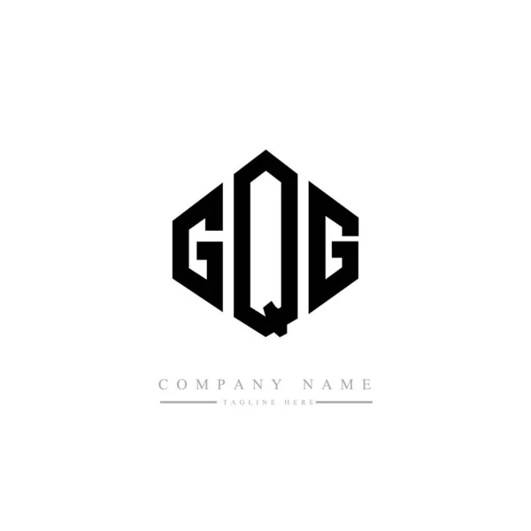 Návrh Loga Gqg Písmen Polygonovým Tvarem Vektorové Logo Šablony Bílé — Stockový vektor