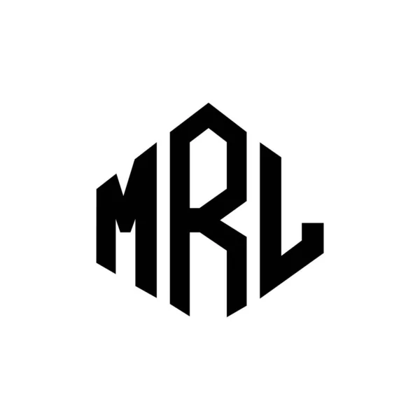 stock vector MRL letter logo design with polygon shape. MRL polygon and cube shape logo design. MRL hexagon vector logo template white and black colors. MRL monogram, business and real estate logo.