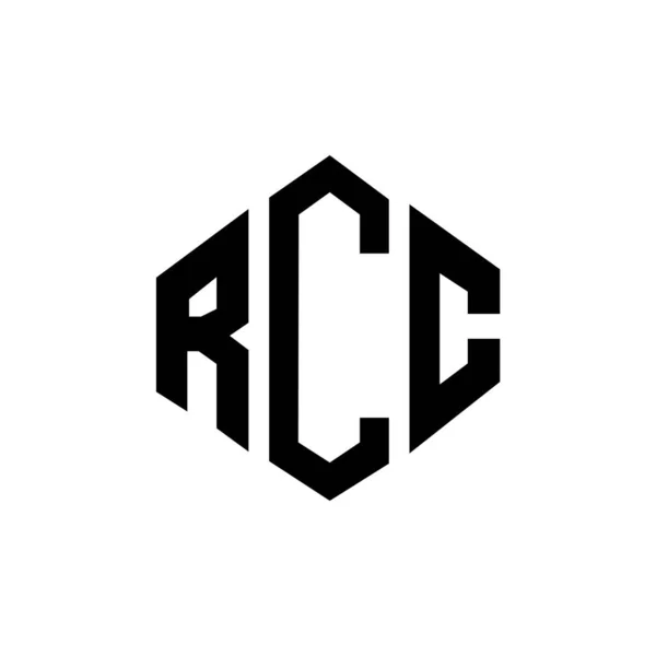 Design Logotipo Letra Rcc Com Forma Polígono Design Logotipo Forma — Vetor de Stock
