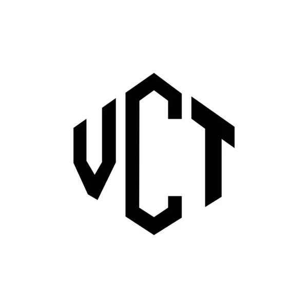 Logo Desain Huruf Vct Dengan Bentuk Poligon Poligon Vct Dan - Stok Vektor