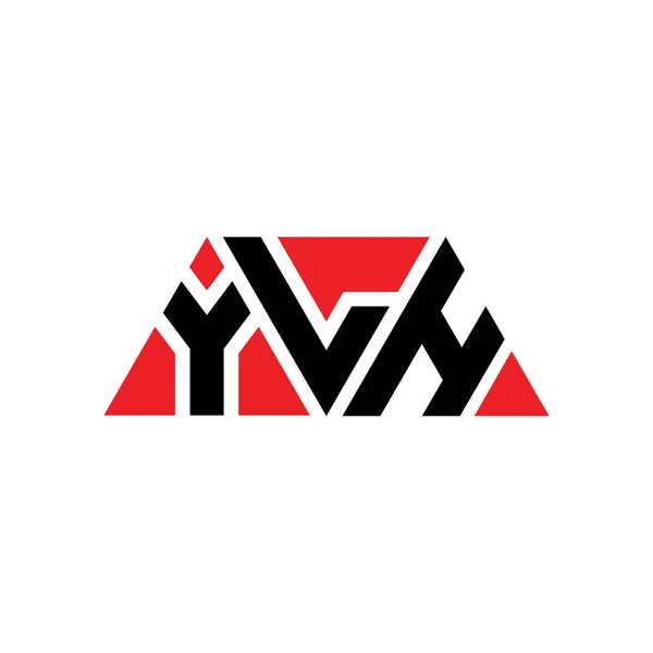 Ylh Трикутник Літери Логотип Дизайн Формою Трикутника Монограма Дизайну Логотипу — стоковий вектор