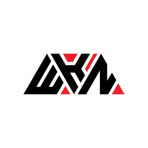 Diseño Del Logotipo Letra Del Triángulo Wkn Con Forma Triángulo — Archivo Imágenes Vectoriales