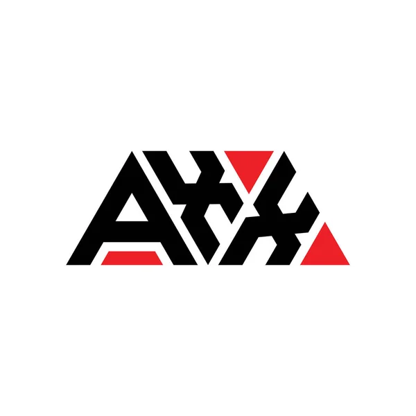 Axx Triangle Lettre Logo Design Avec Forme Triangle Axx Logo — Image vectorielle