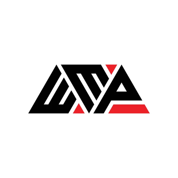 Wmp Triangle Letter Logo Design Triangle Shape Wmp Triangle Logo — Stock Vector