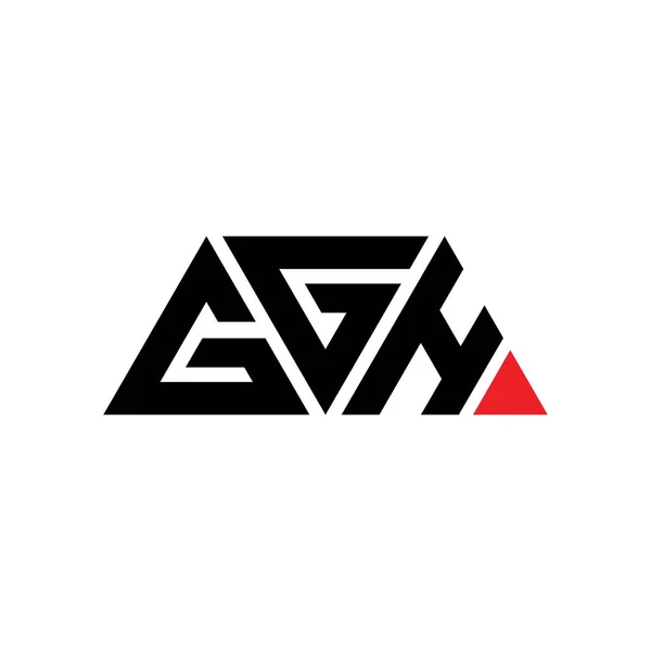 Logo Trójkąta Ggh Kształcie Trójkąta Logo Trójkąta Ggh Projekt Monogram — Wektor stockowy