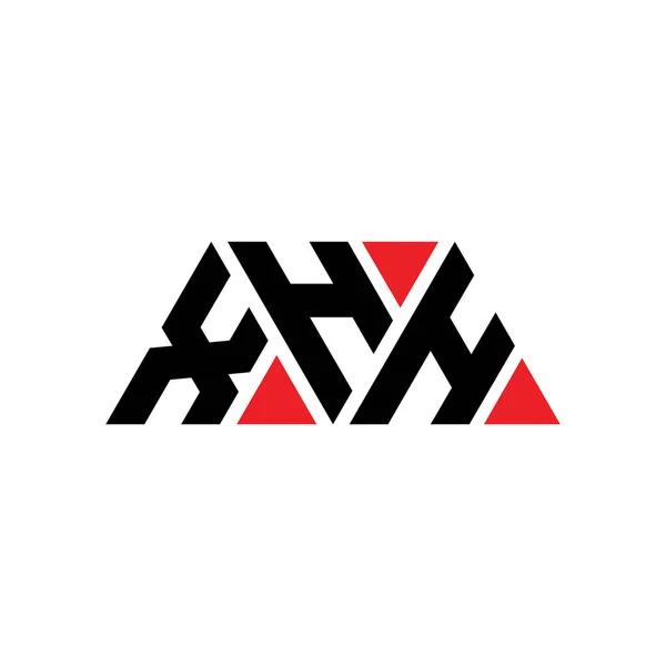 Logo Trójkąta Xhh Kształcie Trójkąta Logo Trójkąta Xhh Projekt Monogram — Wektor stockowy