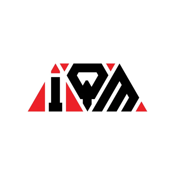 Дизайн Логотипу Літери Iqm Формою Трикутника Монограма Дизайну Логотипу Iqm — стоковий вектор