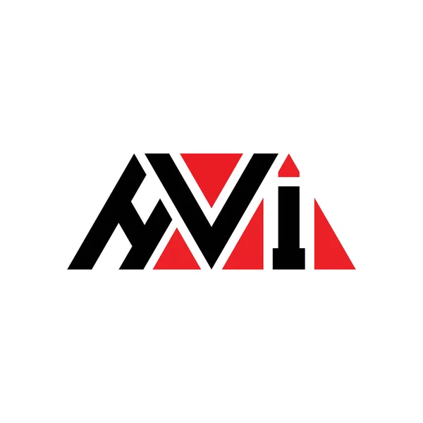 Diseño Del Logotipo Letra Del Triángulo Hvi Con Forma Triángulo — Archivo Imágenes Vectoriales