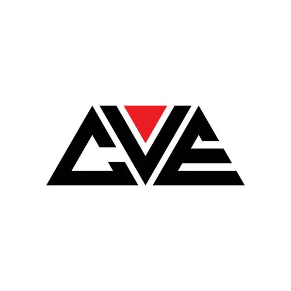Diseño Del Logotipo Letra Del Triángulo Cve Con Forma Triángulo — Archivo Imágenes Vectoriales