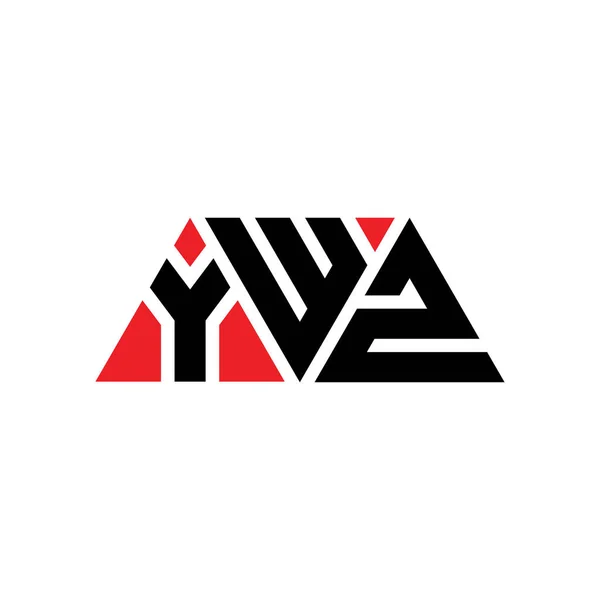 Diseño Del Logotipo Letra Del Triángulo Ywz Con Forma Triángulo — Vector de stock