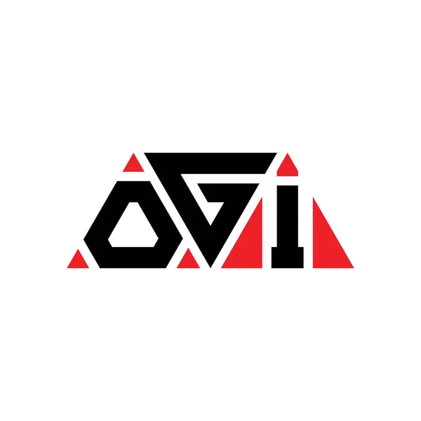 Logo Trójkąta Ogi Kształcie Trójkąta Monografia Projektu Logo Trójkąta Ogi — Wektor stockowy