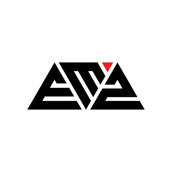 Design Logotipo Letra Triângulo Emz Com Forma Triângulo Monograma Design — Vetor de Stock