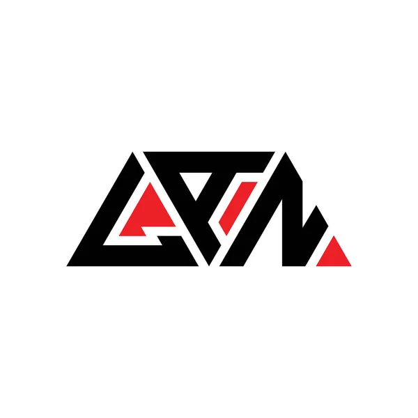 Lan Dreieck Buchstabe Logo Design Mit Dreieck Form Lan Dreieck — Stockvektor