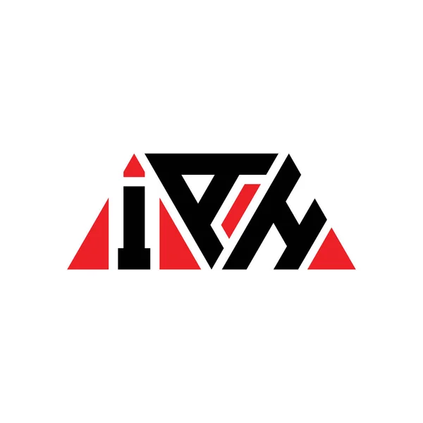 Iah Triangel Bokstav Logotyp Design Med Triangel Form Iah Triangel — Stock vektor