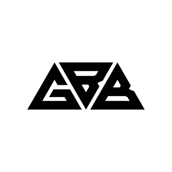 Projeto Logotipo Letra Triângulo Gbb Com Forma Triângulo Monograma Projeto —  Vetores de Stock