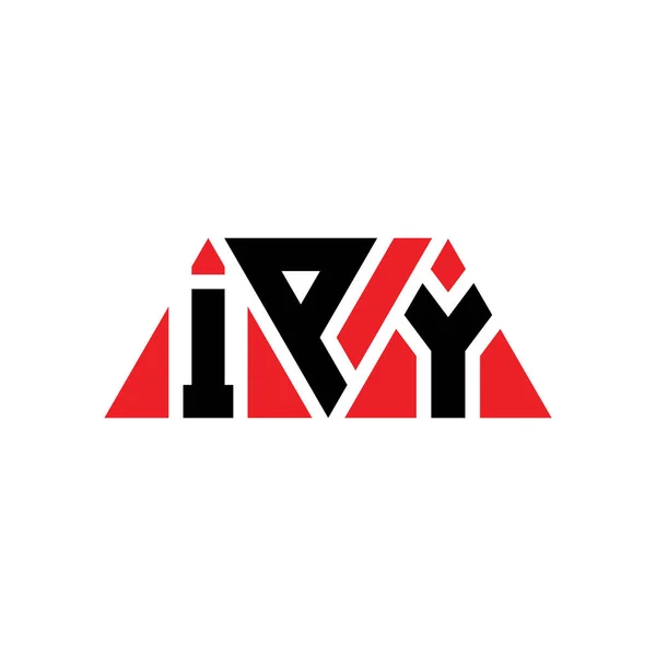 Design Del Logo Della Lettera Triangolo Ipy Con Forma Triangolare — Vettoriale Stock